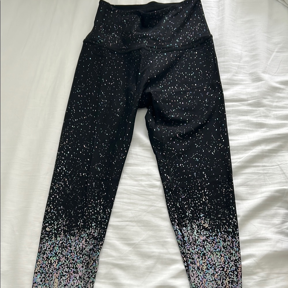 Black Speckled Leggings